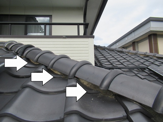 市川三郷町　瓦屋根工事